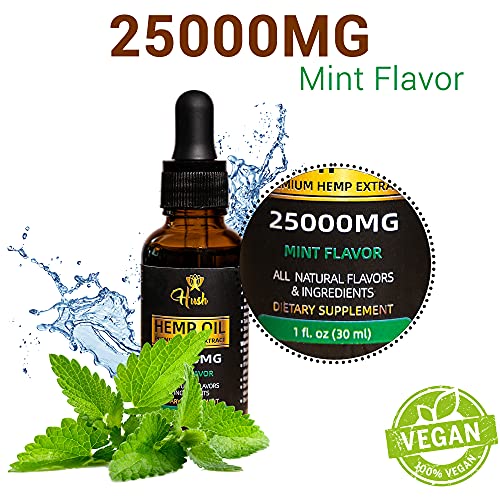 Hush Hemp 25,000mg - Premium Hemp Extract - Mint Flavored -100% Natural – Pack of 2 - Veteran Owned - Image 4