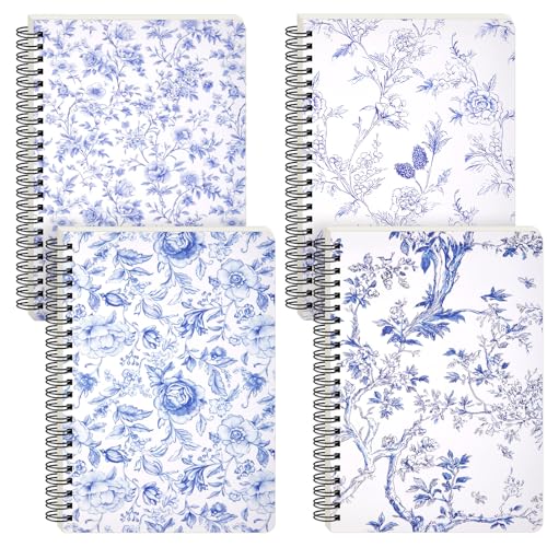 Carnet à spirale A5 vintage floral pour organiser votre bureau et vos pensées créatives