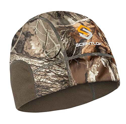 ScentLok Midweight Skull Cap, Camo Skull Beanie for Hunting, Camping, and Outdoor Use (Realtree Edge)