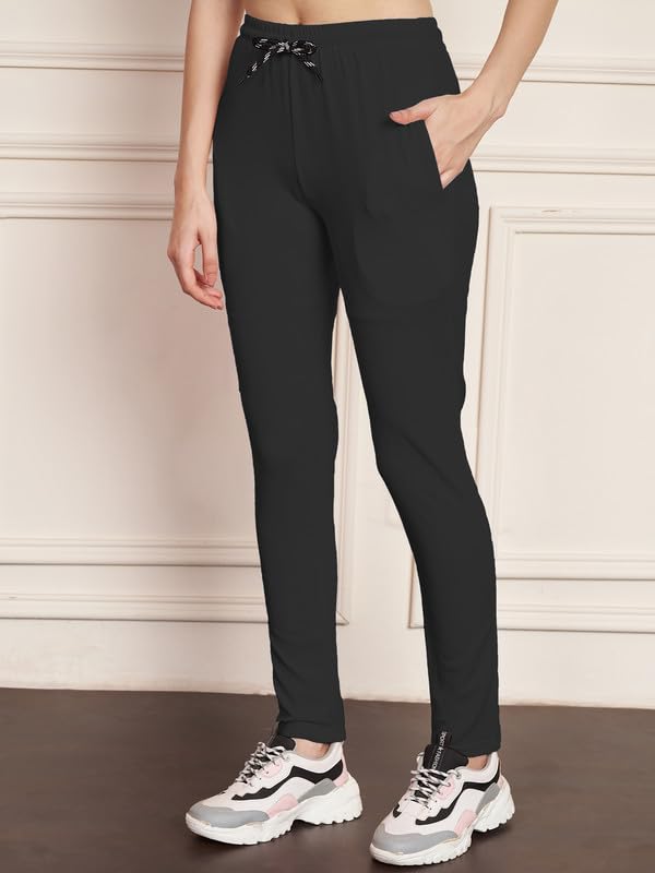 Image of DTR FASHION Polyester Blend Front Taped Tracksuit | Night Wear Suit For Women