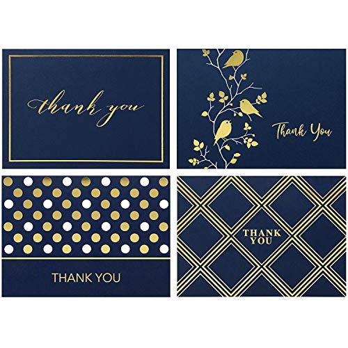 Spark Ink 100 Thank You Cards With Envelopes Bulk, Thank You Notes, Elegant Blank Cards & Envelopes, For Small Business, Wedding, Gift Cards, Christmas, Graduation, Bridal & Baby Shower, Funeral, 4X6 #TOP13