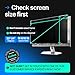 Universal Acrylic 23, 23.6, 23.8, 24 Inch Computer Privacy Screen Filter for Widescreen Computer Monitors - 21.2