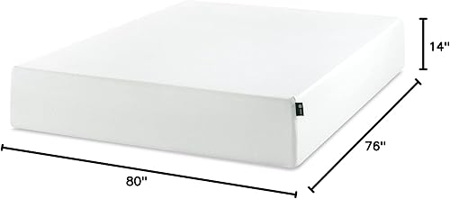 Miniatura 2 de Zinus 14 Inch King Green Tea Memory Foam Mattress, Fiberglass Free, Medium Firm Feel, Zoned Pressure Relief, Certified Safe Foams & Fabric, Mattress