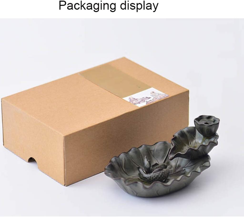 Backflow Incense Burner Bedroom Incense Holder Creative Incense Stick Living Room Decoration Lotus Aromatherapy
