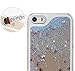 Hundromi iPhone 6 Case, iPhone 6s Case, Luxury Bling Glitter Sparkle Hybrid Bumper Case with Liquid Infused with Glitter and Stars for iPhone 6/iPhone 6s - Silver