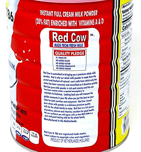 Red Cow Full Cream Milk Powder 900G, Made From Fresh Milk, Dutch Premium, Product Of Netherlands #TOP3