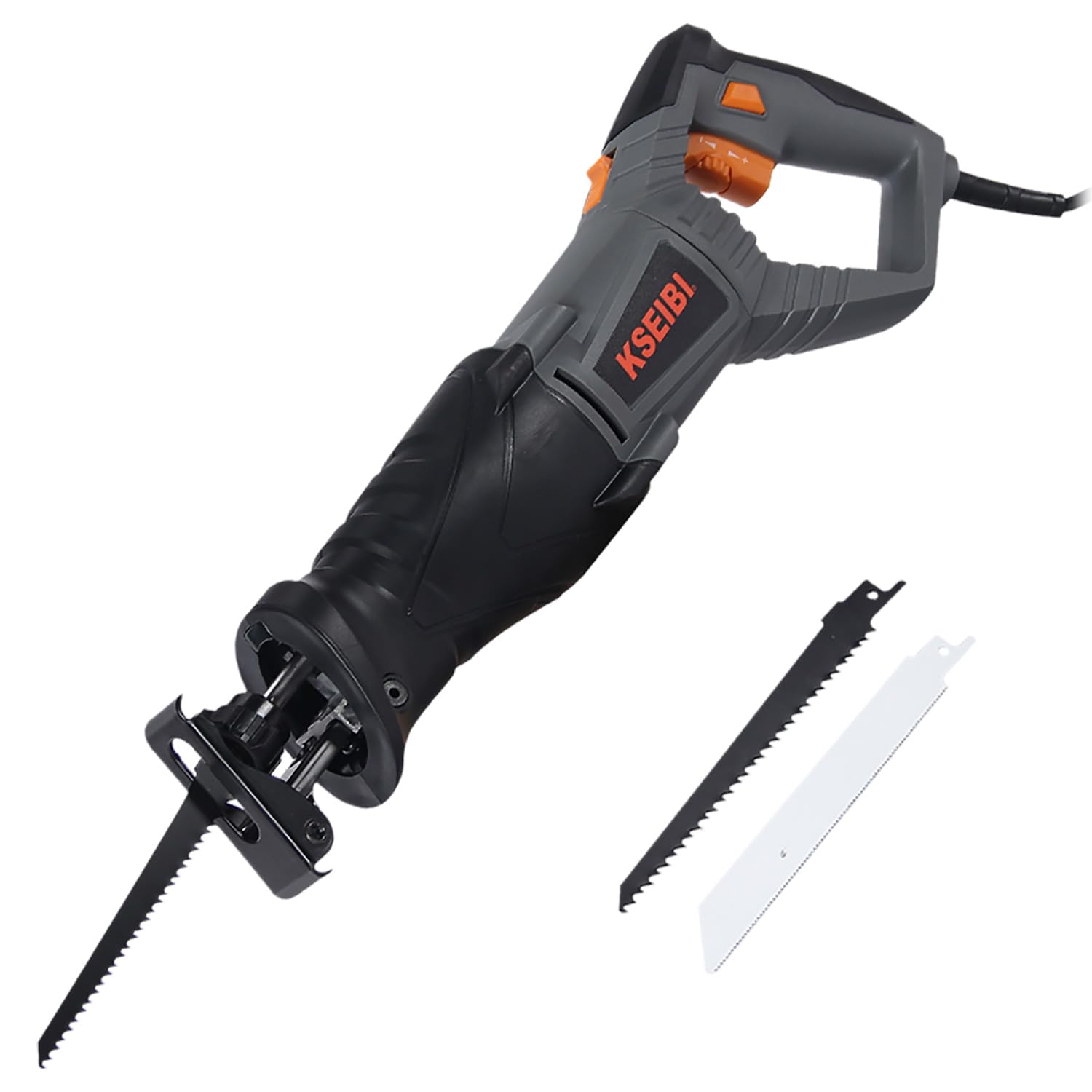 KSEIBI KSA 850 V Reciprocating Saw 850w, High Performance, Sawing Capacity in Wood 180 Mm, In Metal 30 Mm, 2 Saw Blade for Woods/Metal/Plastic Cutting.