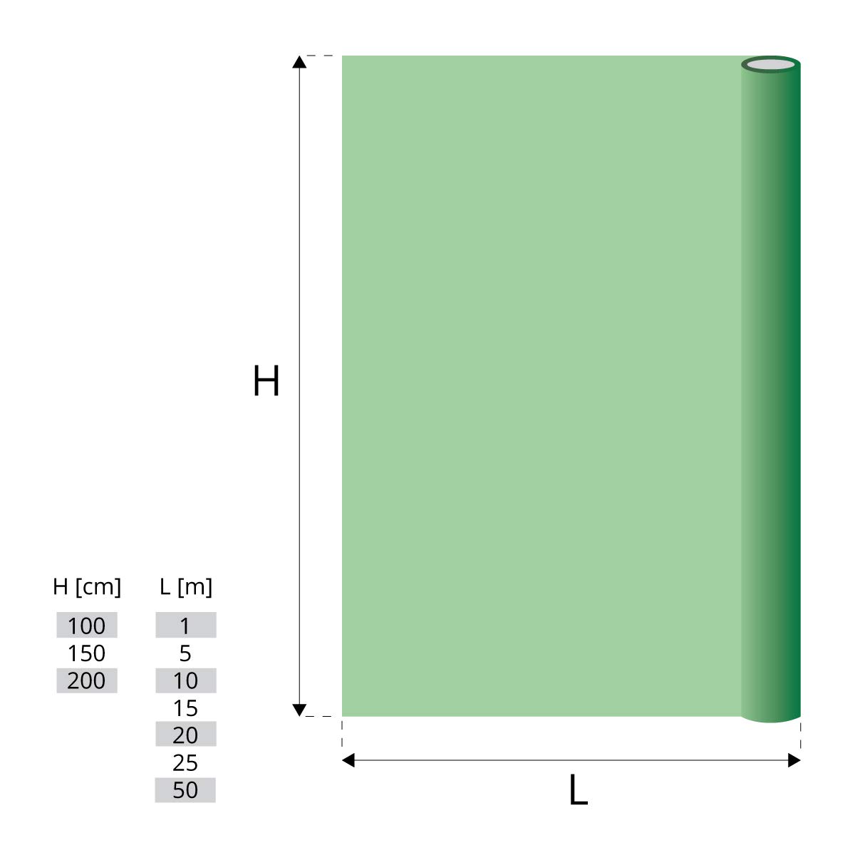 HOLZBRINK Filet d’Ombrage Potager 90%, Brise-Vent pour Serres 135g/m², Vert Foncé, Hauteur : 200cm, Longueur : 50ml, HZB-01D-200-50