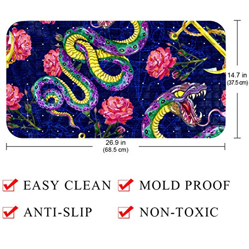 Tapis de bain bébé serpent rose Bennigiry pour des bains joyeux - 5