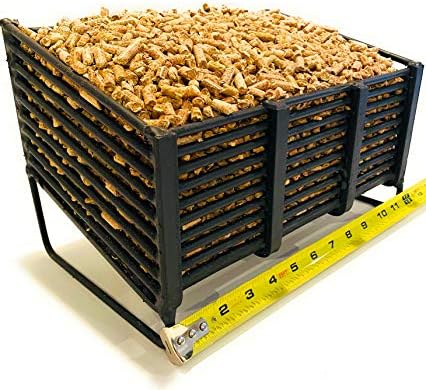 Small Pellet Basket, Heating Source Using Wood Pellets in Your Wood Stove or Fireplace