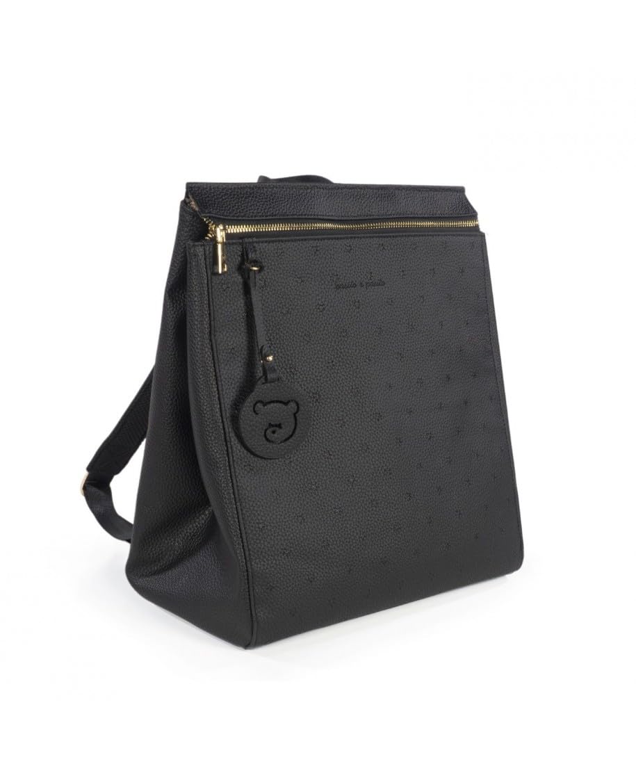 Pasito a Pasito London Black - Mochila Cambiador Unisex bebé