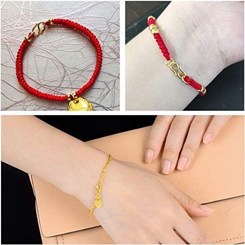 BENECREAT 10 PCS 18K Real Gold Plated S-Hook Clasps Necklace Clasp Jewelry Findings for DIY Jewelry Making - Image 7