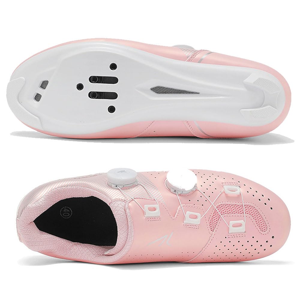 Scarpe Ciclismo Strada, Uomo Scarpe Ciclismo Strada Uomo Donna, Estate Unisex Equitazione MTB Road SPD da Ciclismo da Bici - SPD Blocco Pedale 37EU-47EU