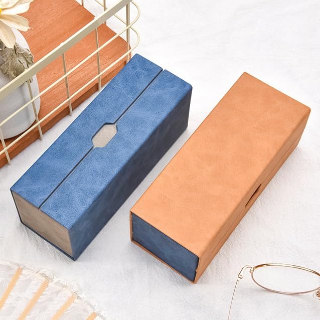 Étui à lunettes de myopie portable soleil Boîte rangement for, convient aux femmes, hommes et enfants voyage classique Étui à Lunettes pour Femme