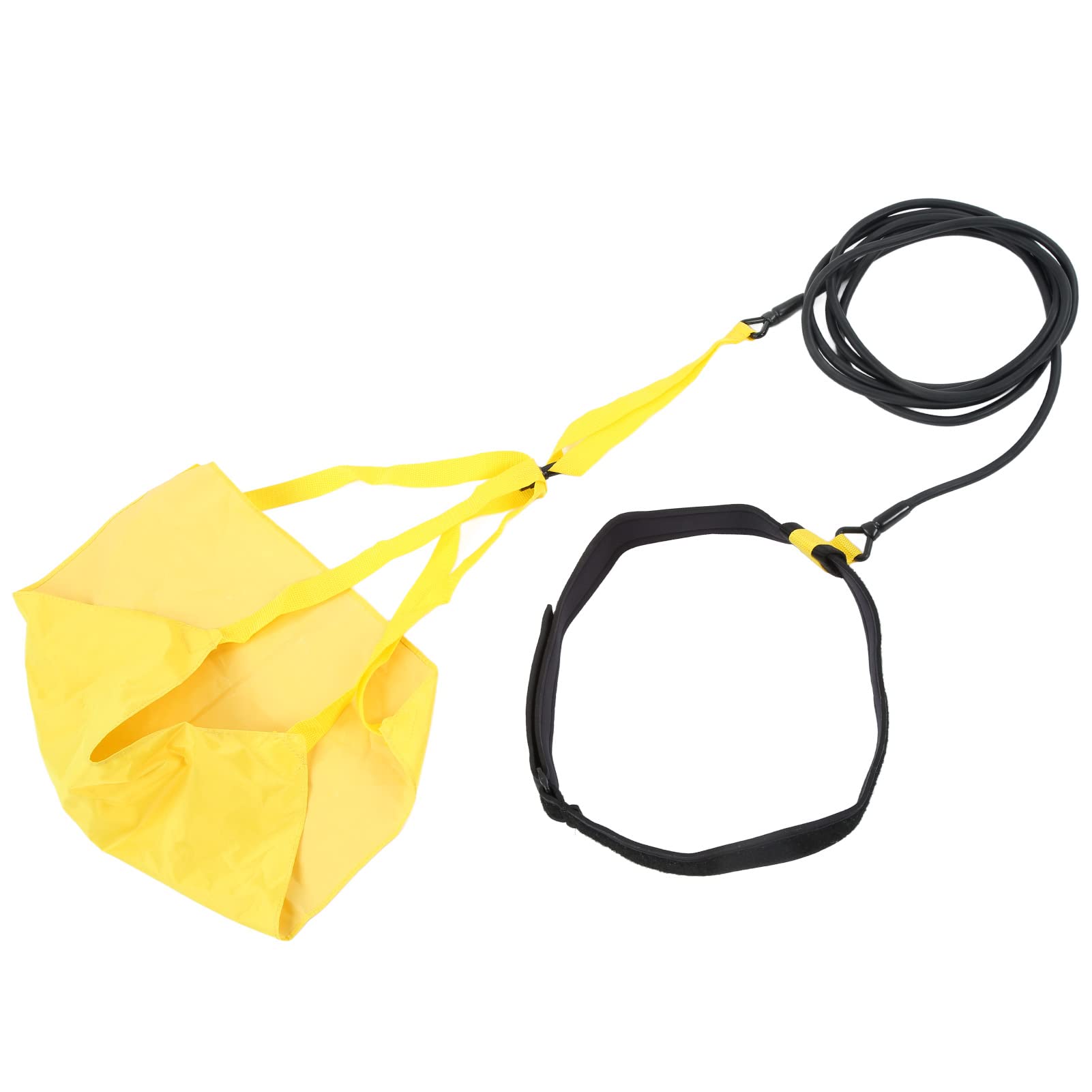 Paracaídas de natación Cinturones de Entrenamiento de natación sellados Ajustables con Resistencia Látex orgánico Recubierto de Neopreno Nylon Equipo de construcción de Fuerza