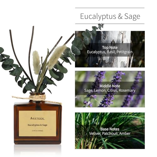 Difusor de varillas con aroma a eucalipto y salvia miniatura 2