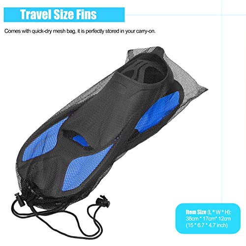 Belyfuko Short Swim Fins, Adult Snorkel Fins For Lap Swimming Diving Snorkeling Travel Size With Mesh Bag #TOP5