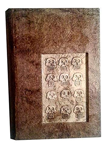 Tzopantli Hardcover Notebook. Engraved and lined in amate bark paper. It has a strip to replace the notebook when the sheets are finished. Size 6.5 x 4.7 In.