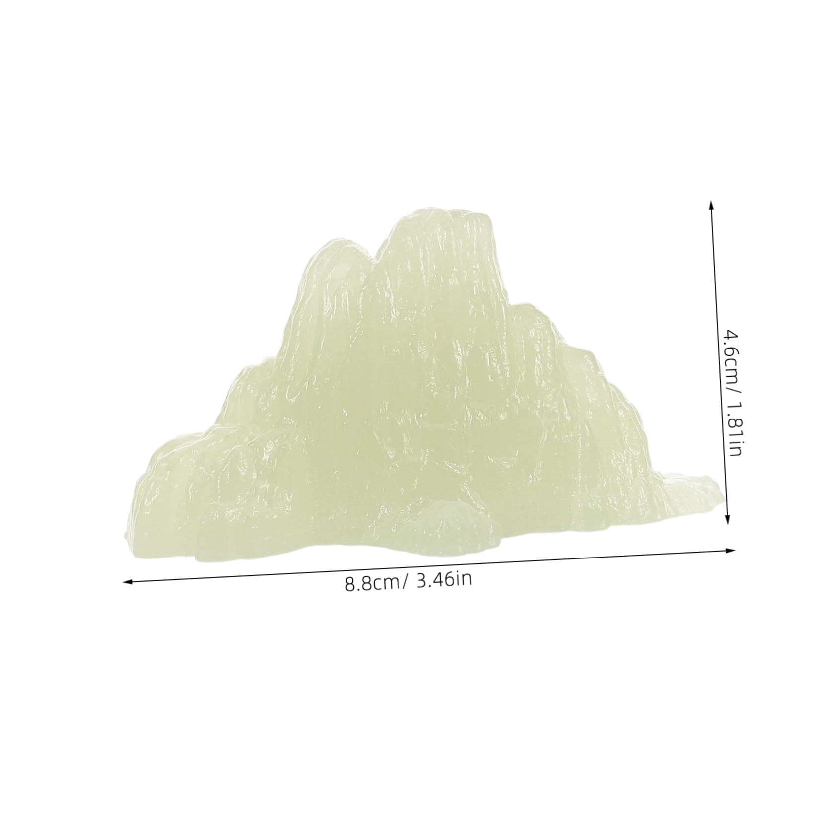 Happyyami Luminous Stone Fish Tank Small Stone Decorations Glow in The Artificial Rock Decor Glow in The Dark Gravel Glowing Small Stones Decorative Rocks Fish Tank Rock Beige