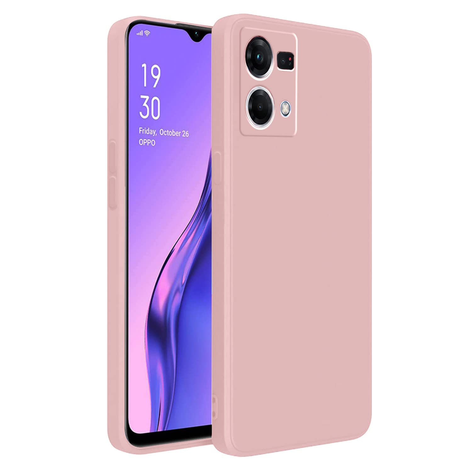 LIRAMARK Silicone Soft Back Cover Case for Oppo F21 Pro 4G / Reno 7 4G (Silicone Pink) (B0BL18Z8YX) Amazon Price History, Amazon Price Tracker