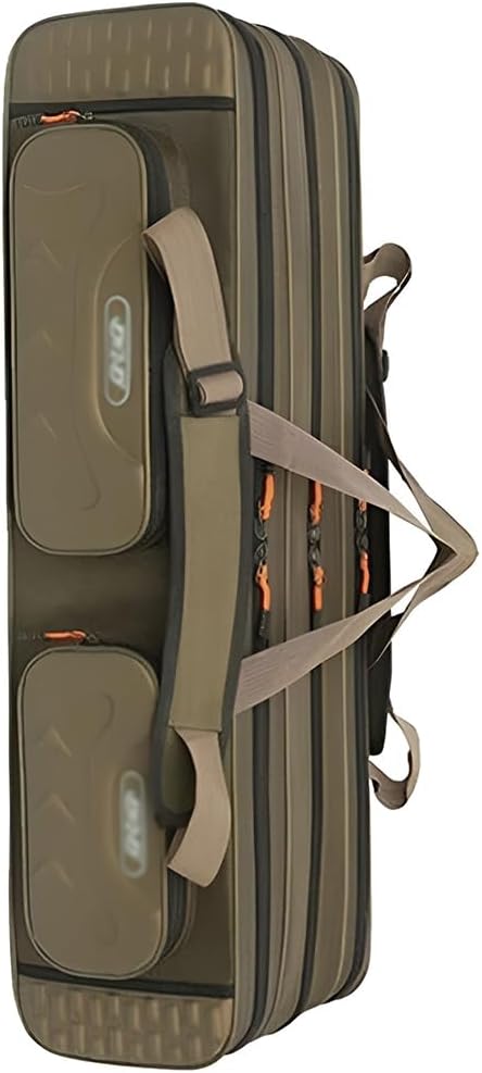 35.4 In Fishing Bag, Multifunctional Pole Storage Tackle Backpack, Spacious Fishing Case with Main Compartment, Outer Pockets, and Mesh Pocket, Durable Fishing Backpack for Rods, Reels, and Tackle