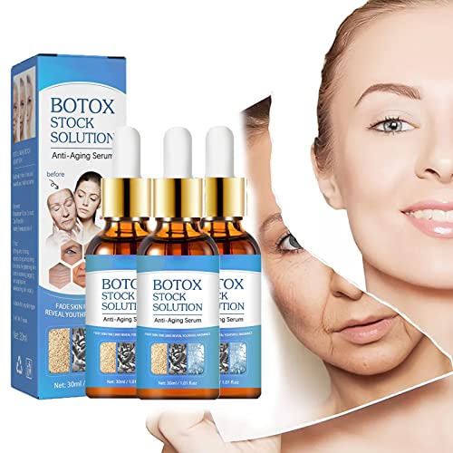 Botox Face Serum – Botox Stock Solution Facial Serum, 2023 Youthfully Botox Face Serum YoungAgain Botox Anti-Wrinkle Serum (3Pack)