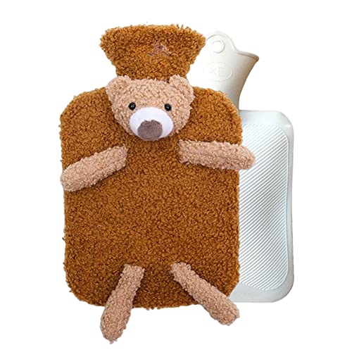 Garrafa de água quente | Bolsa de água quente com capa de pelúcia macia - Garrafas de água fria quen