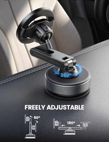 Lamicall MagSafe Adjustable Suction Mount Car Phone Holder - image 6