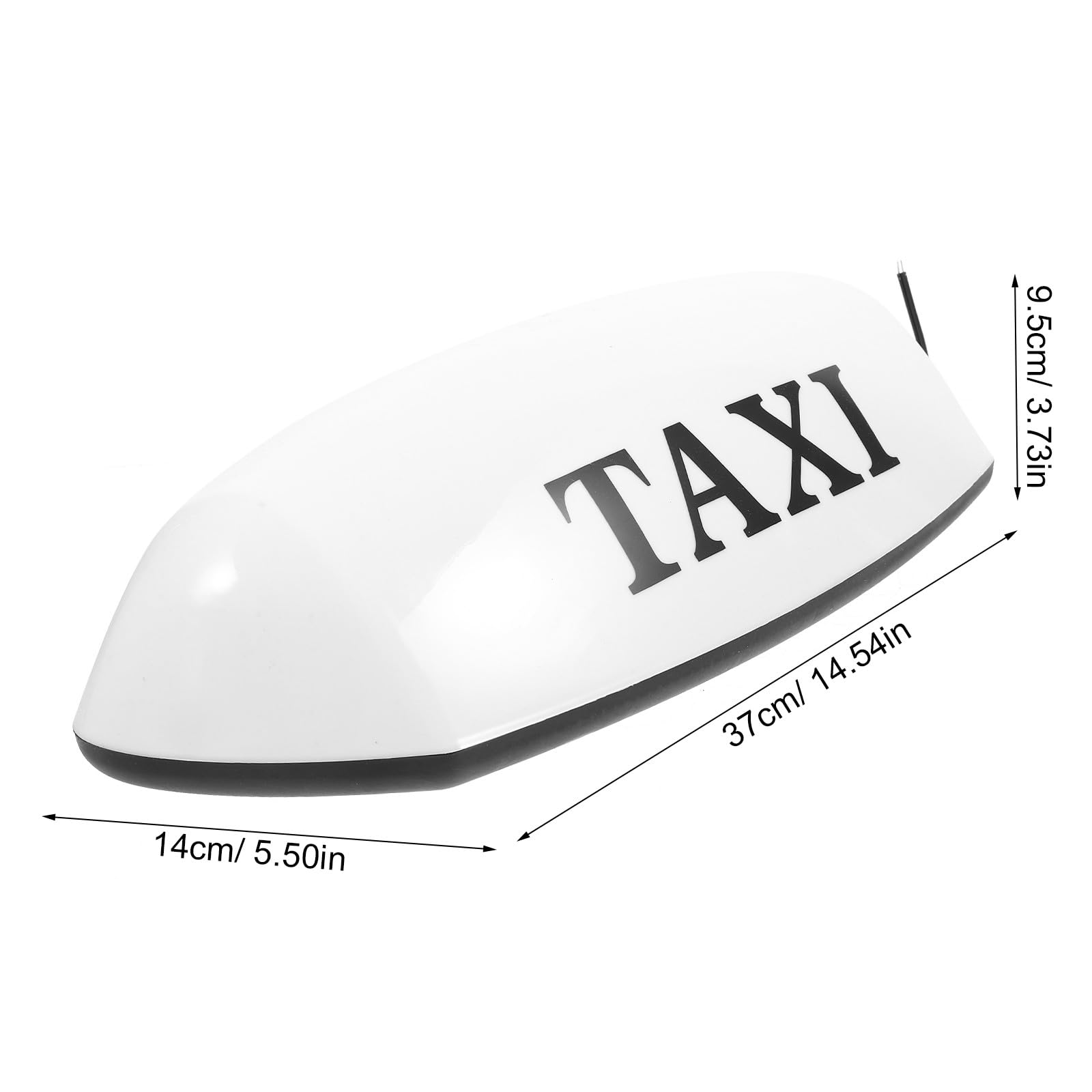 Panneau Lumineux Magnétique pour Taxi 12v en Plastique Pp Blanc Fonction Multi Usages pour Conduite Nocturne sur Voitures de Taxi