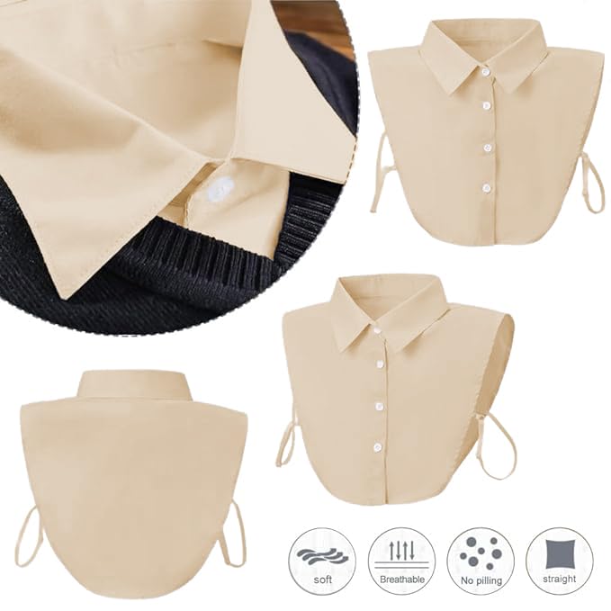 Image of TOPLOT Detachable Collar for Women || Removable Blouse Collar (5263)