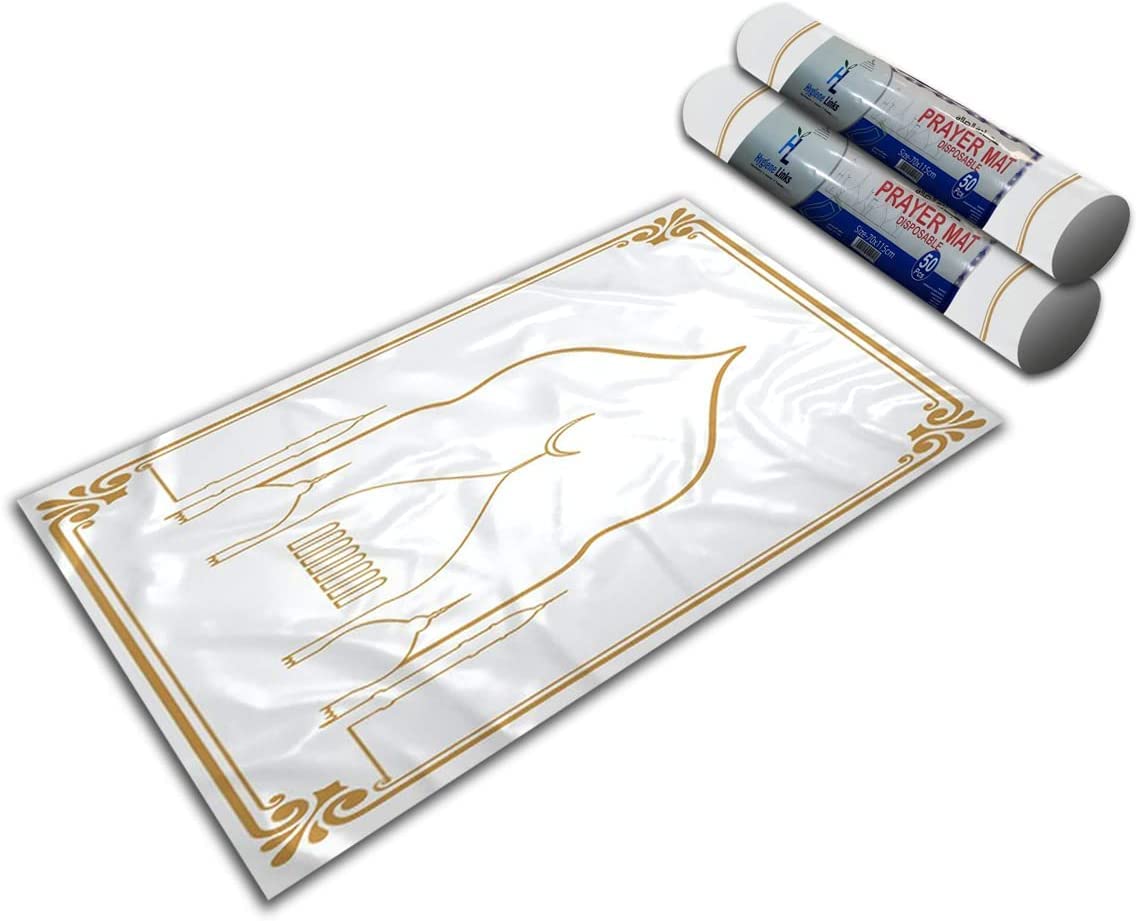 Buy Hygiene Links Disposable Prayer Mats Large Size 115cm x 70cm 100