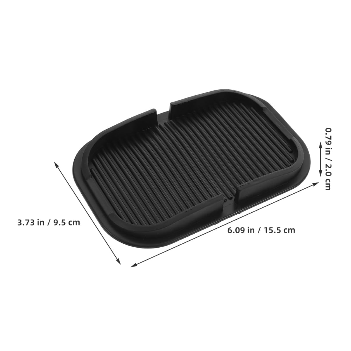 SOLUSTRE 2pcs Silicone Car Dashboard Mat for Dashboard Accessories Anti Skid Car Dashboard Pad for Phone Keys Glass Mirrors Metal Coins