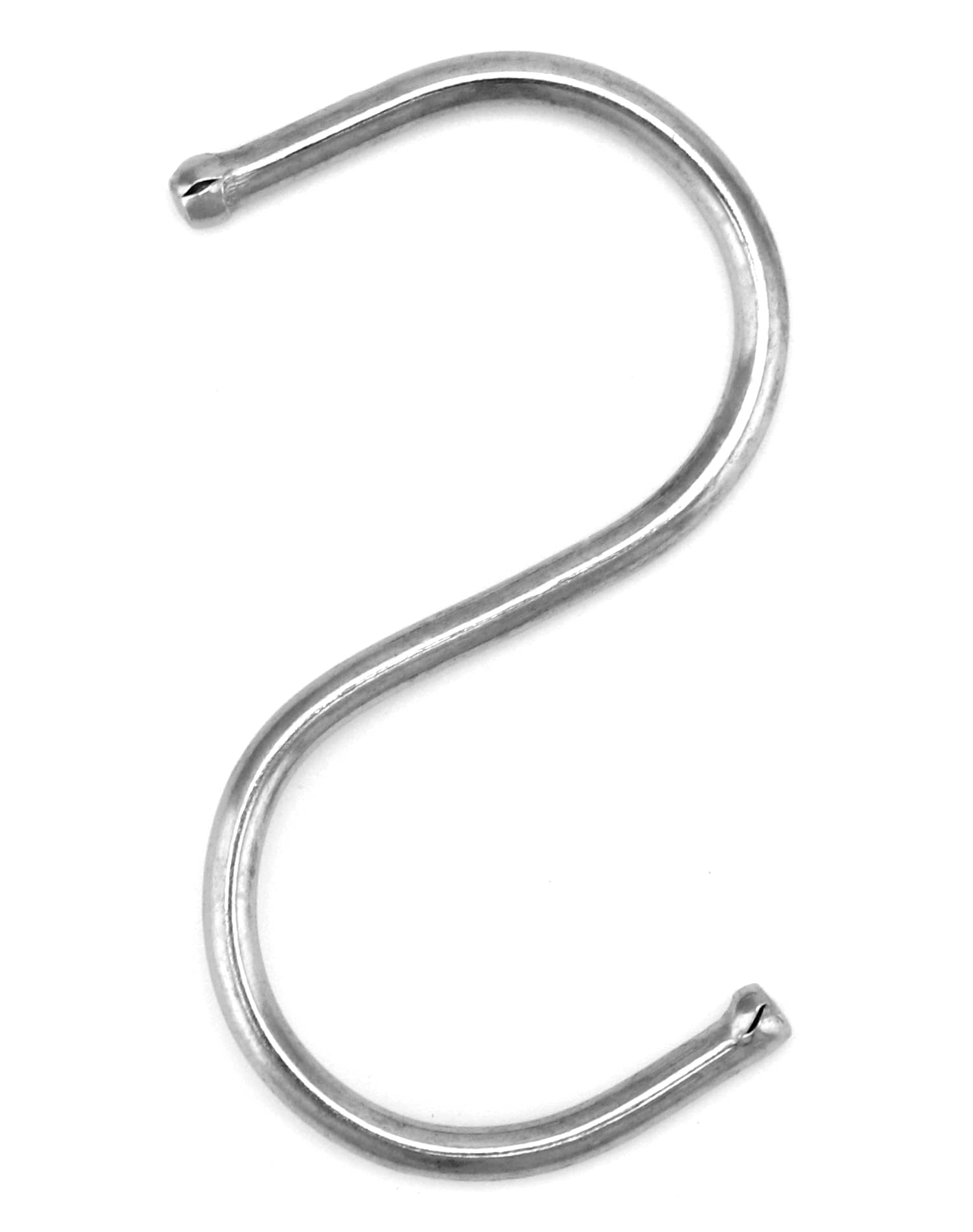 QWORK 30 Pezzi Ganci a S da Acciaio Inossidabile, 6.5 cm, Ganci Cucina, per Appendere Pentole e Padelle, Piante, Attrezzi, Vestiti, Asciugamani