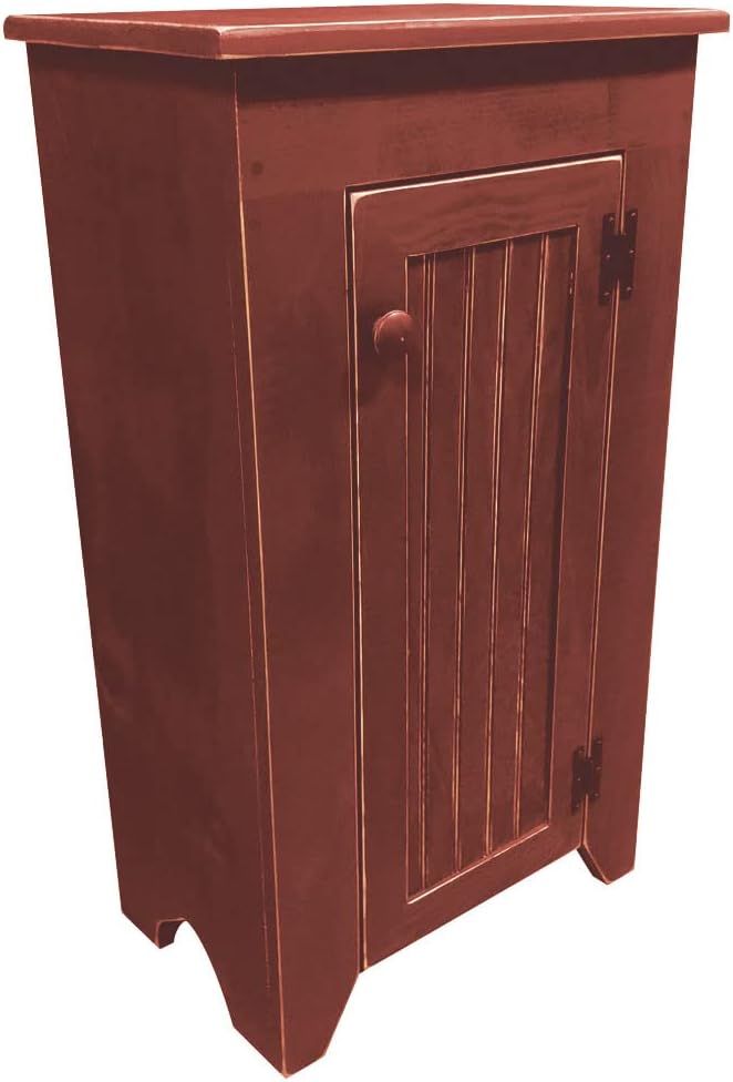 Sawdust City Primitive Kitchen Jelly Cabinet 20" W x 12.5" D x 34.75" H (Old - Black)