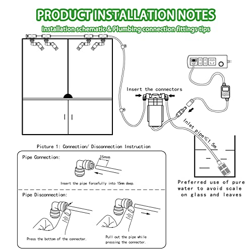 Reptile Mister, Quiet Reptile Misting System, Reptile Fogger Humidifiers With Fine Water Mist Nozzles, Terrarium Mister For Reptiles, Amphibians, Plants, Tank, Paludarium And Vivarium #TOP5