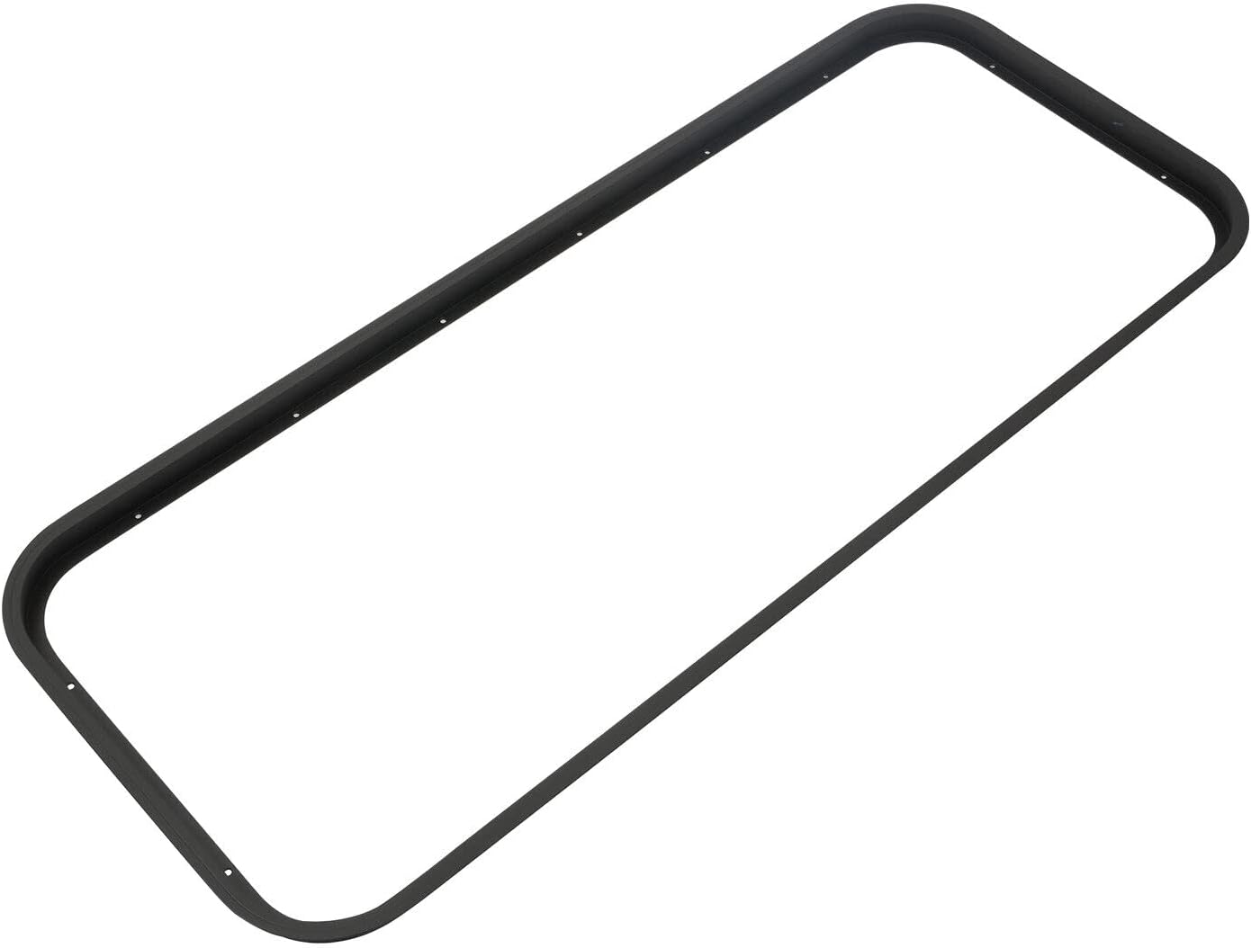 42"X 22" Vertical RV Window with Screen and Trim Ring, Sliding RV Window Replacement Camper Windows Black Tempered Glass Camper Trailer Window Replacement for RV Teardrop Vertical Slide
