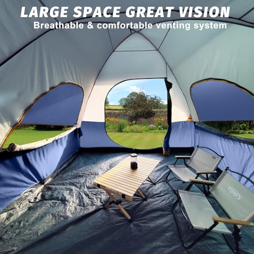 Image of UNP SUV Dome Tent for Camping, Outdoor 6 Person Car Camping Tent, Easy Set Up SUV Tailgate Tent with Rainfly 10' x 10' Vehicle Camping Tent | for Camping