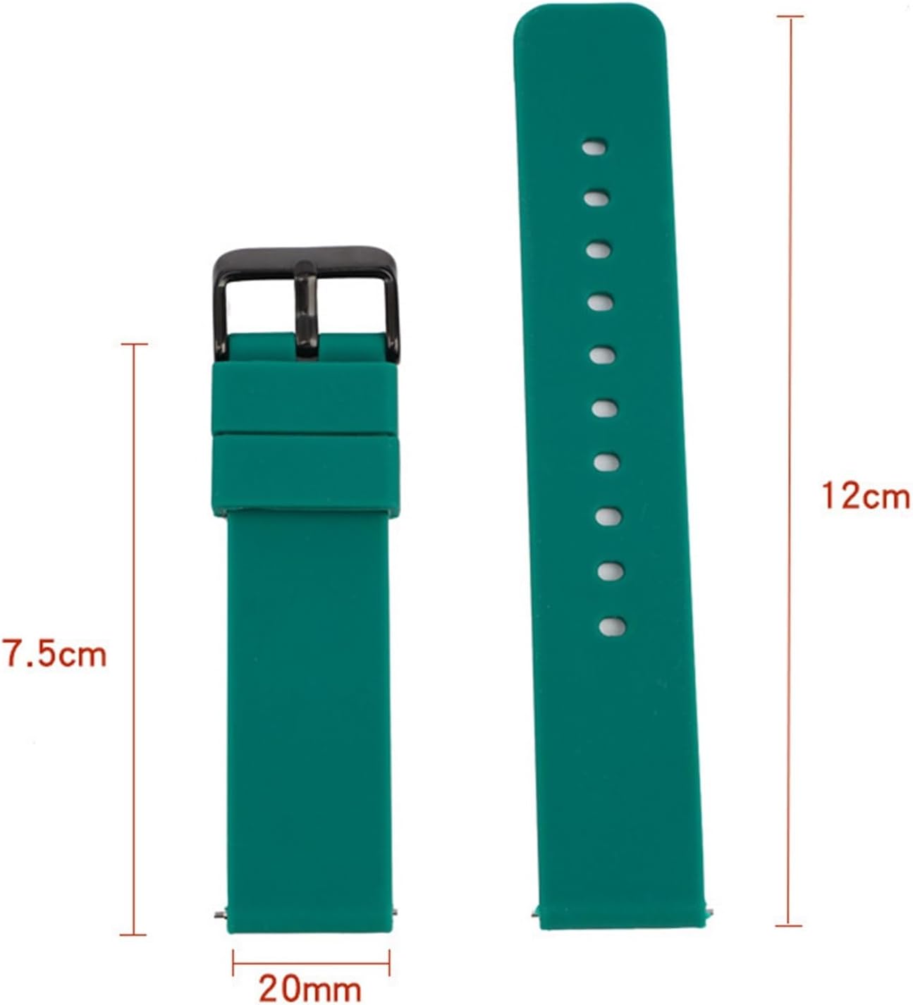 Siliconen horlogeband 12mm 14mm 16mm 18mm 20mm 22mm Siliconen horlogeband 12mm 14mm 16mm 18mm 20mm 22mm
