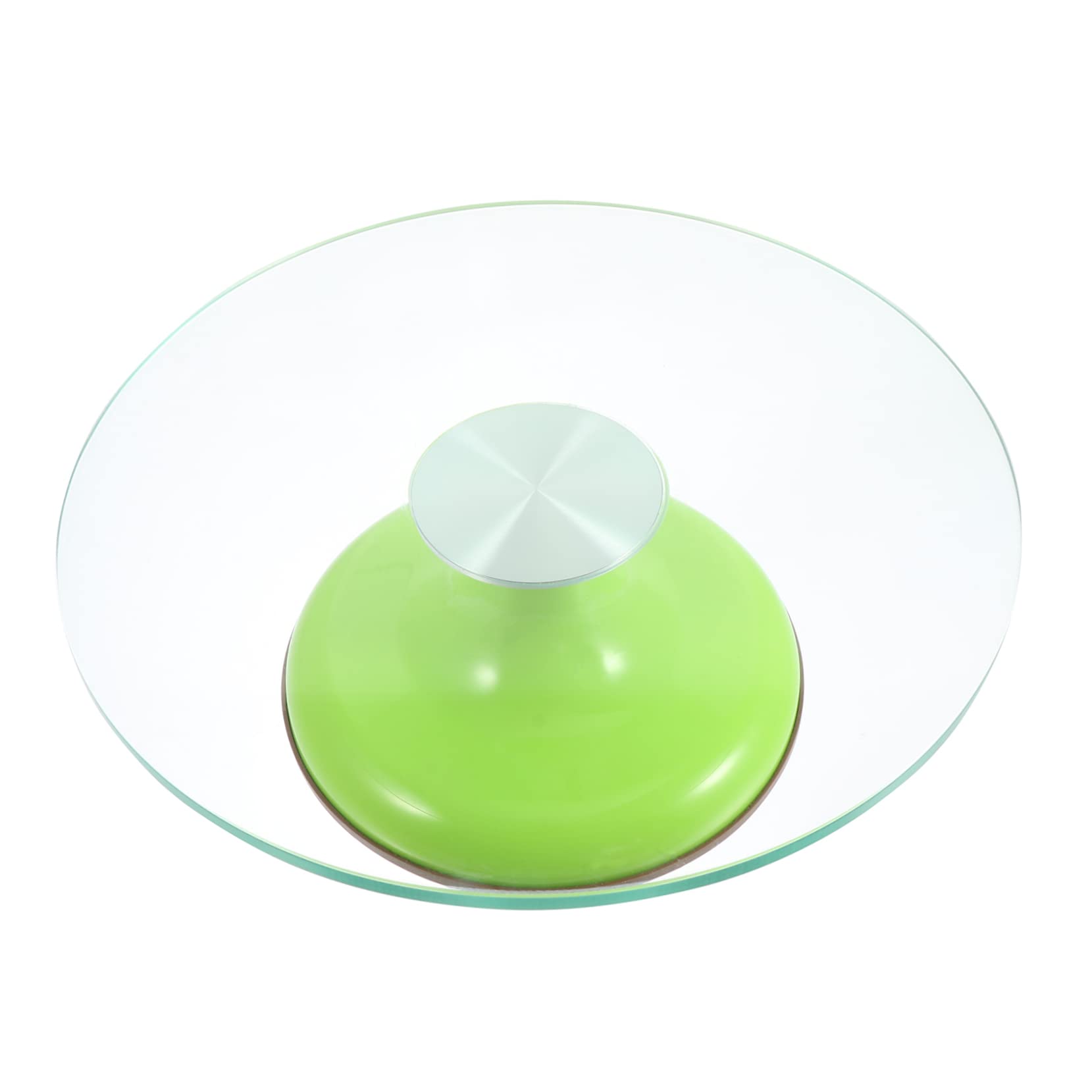Zerodeko Drehteller für Kuchen aus Glas 12 Zoll Stabile Basis Glatte Oberfläche zum Backen und Dekorieren von Torten