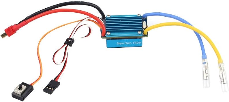 فرش ESC، 3 S 160 A نحى ESC نحى ESC RC فرش ESC مع 5 V 1 A BEC T التوصيل ل 1/12 RC سيارة، 1/10 مقياس RC سيارة، 1/8 مقياس RC سيارة
