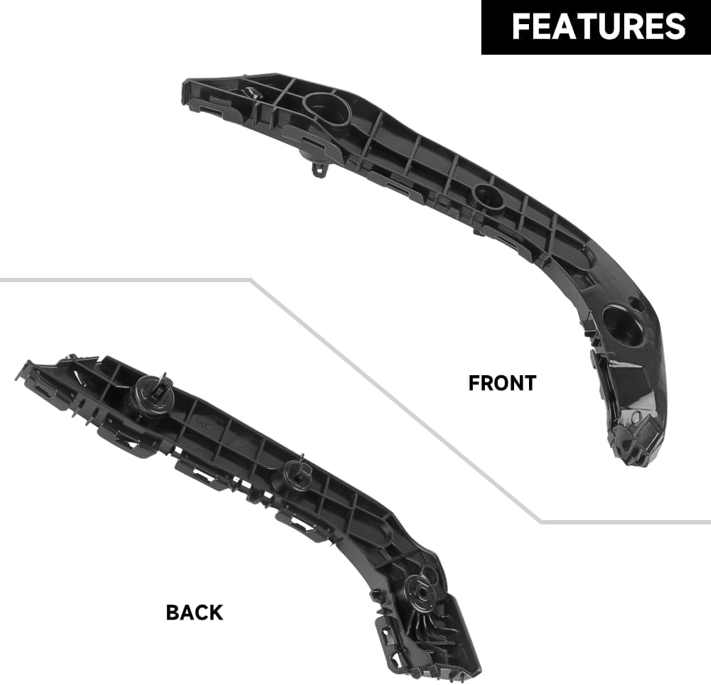 1 Pair Left and Right Side Front Bumper Bracket Bumper Retainer Support - Compatible for Toyota 4Runner 4.0L V6 - Gas 2014-2024 - Replace Part 5211535152, 5211635153