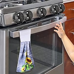 Stove Knob Covers for Child Safety (5+1 Pack) Large Universal Size and Double-Key Design Oven Knob Covers for Child…