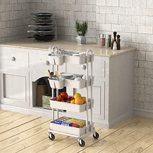 Reviews for SimpleHouseware Heavy Duty 4Tier Utility Rolling Cart