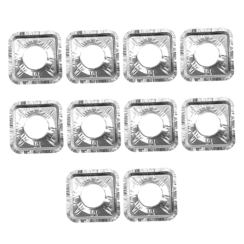 Warmhm 60 Pièces Couvre Plaque de Cuisson Aluminium Aluminium Chaleur pour Gazinière Protège Plaque de Cuisson Huile Réutilisable