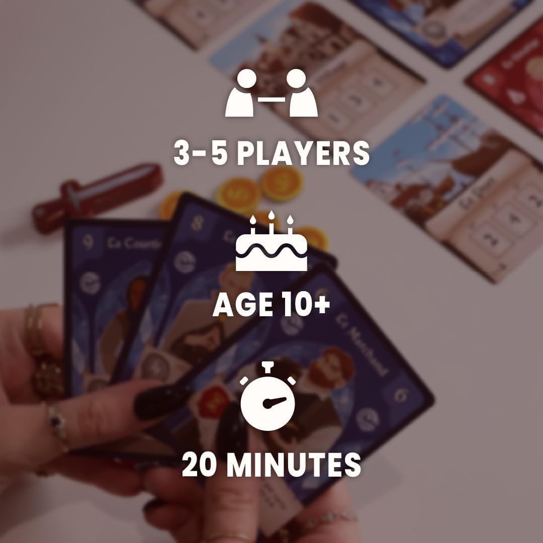 SAVANA Emblems – Strategic Card Game for Families | Battle for Power in a Divided Kingdom | Ages 10+, 3–5 Players, 20-Minute Gameplay