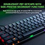 Razer Huntsman Mini clavier de jeu 60 % : interrupteurs rapides - interrupteurs optiques cliquables - éclairage RGB Chroma - keycaps PBT - mémoire intégrée - Razer Snap Tap - Noir