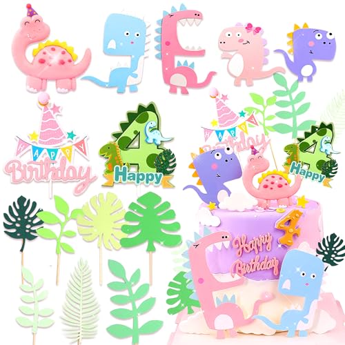 Décoration de gâteau Four Rex pour anniversaire 4 ans fille