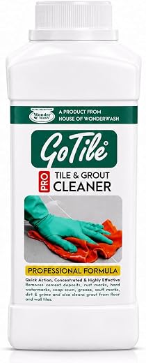 GoTile Pro Tile & Grout Cleaner - 500ml | Trusted by Professionals | Highly Effective & Concentrated Formula | Removes Cem... Price in India