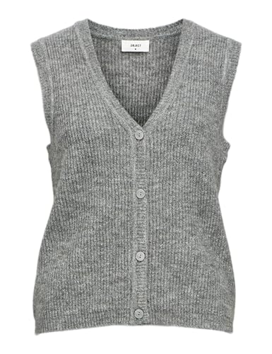 Gilet en tricot col en V chic femme Object idéal pour le layering de mi-saison