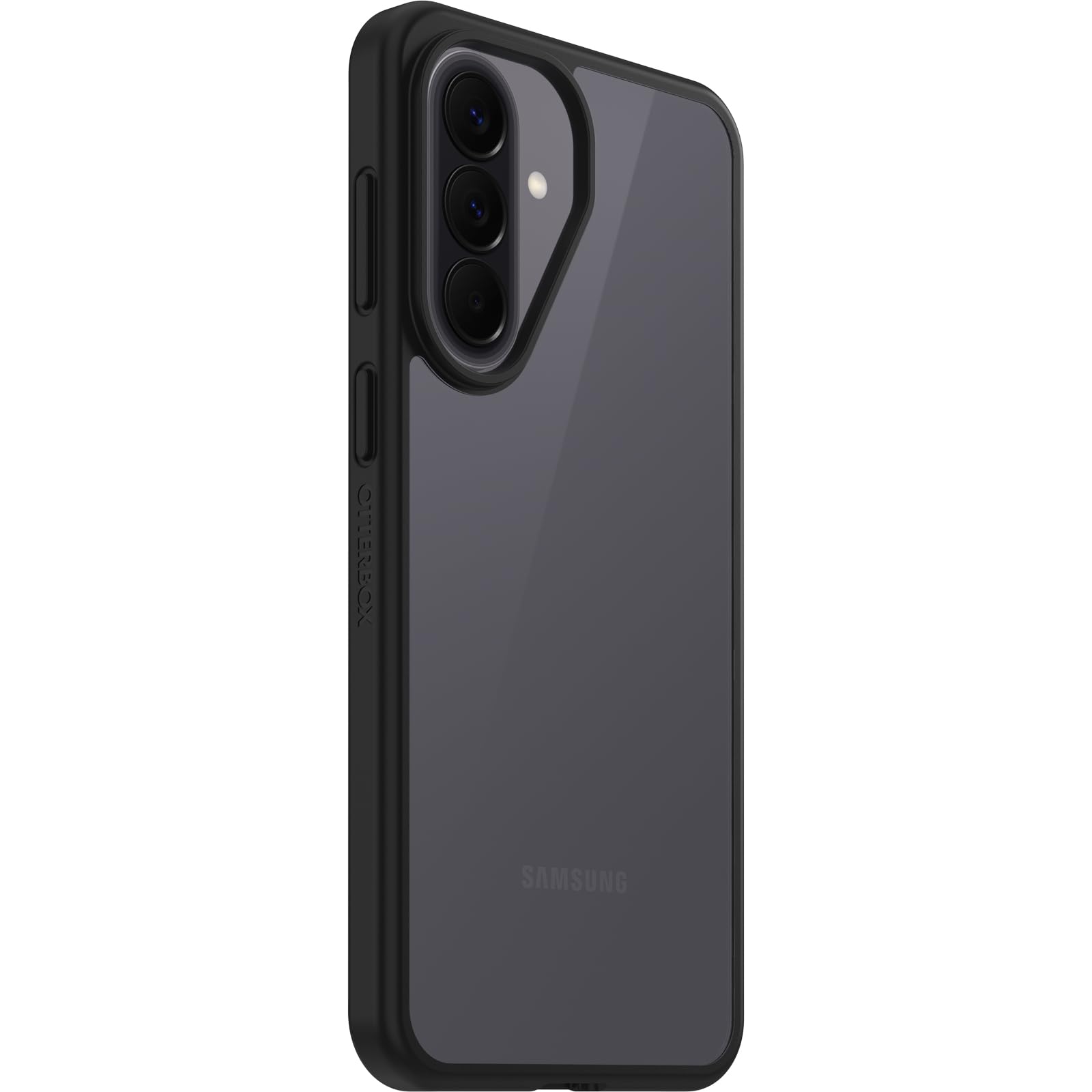 OtterBox Cover React Series per Samsung Galaxy A57 5G, resistente a shock e cadute fino, cover ultrasottile, testata a norme MIL-STD 810G, Trasparente/Nero, Senza Retail Package